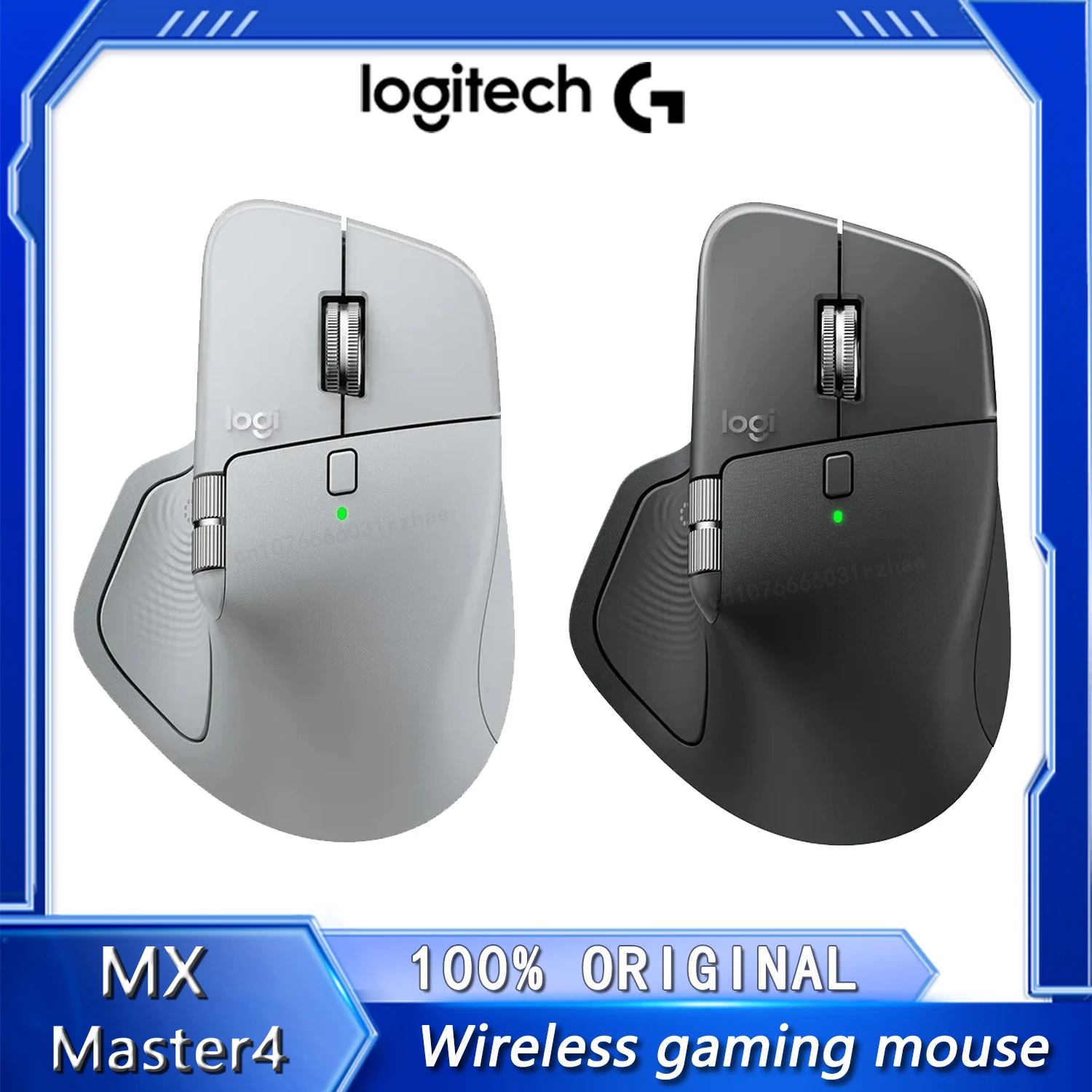 Беспроводная Bluetooth-мышь Logitech MX Master4, бесшумная, эргономичная, для офисного компьютера, сверхбыстрая прокрутка для ПК, iPad, высокая точность