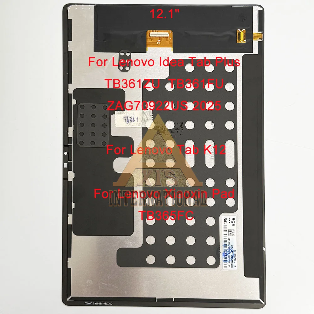 레노버 아이디어탭 TB336FU TB336ZU 2025 /탭 플러스 TB361 TB361FU / 탭 프로 TB373FU 2025 LCD 스크린 디스플레이용 정품…