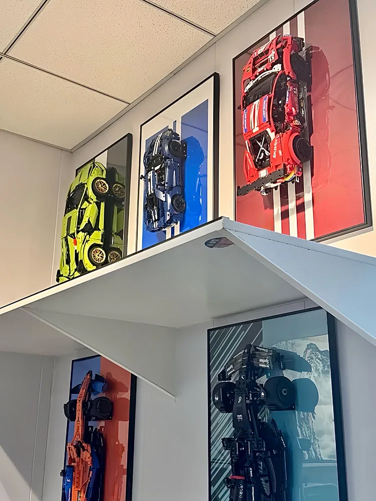 31.5インチ メタルディスプレイウォールマウント レゴ42154用 フォードGT 2022 1:12 ビルディングブロックモデルカー用