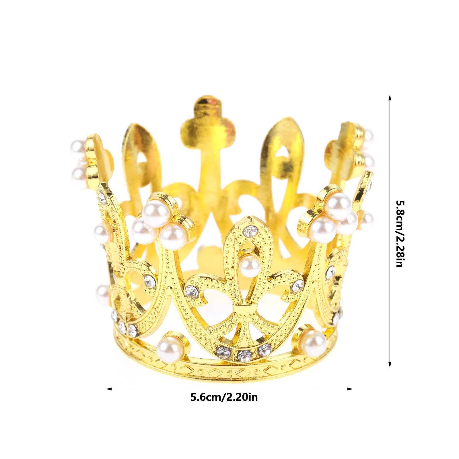 6pcs Gold/Silver Crown Napkin Rings 5.8cm/2.3