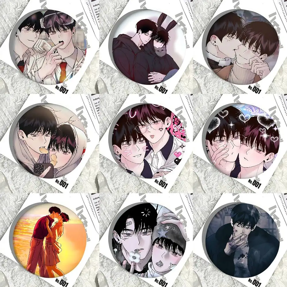 

Manhwa M-monday Saviour Badges Button PinsBrooch Creative Funny Quotes Badge Clothes Backpack Jewelry Gift For Kids Friends