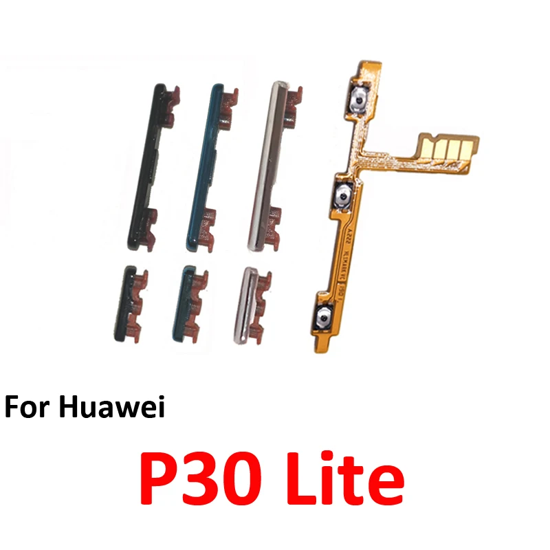 For Huawei P30 Lite Phone New Power Volume Button On Off Up Down External Key Internal Flex Cable Repair Parts For Nova 4e image 5