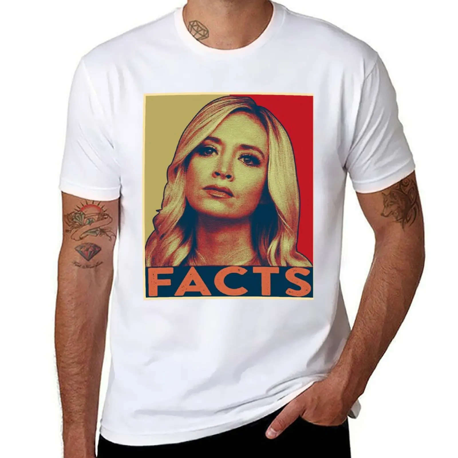 Woman Kayleigh McEnany White House Serectery Kayleigh Facts T-Shirt funny t shirts dark humor printed t shirts for man T-Shirt