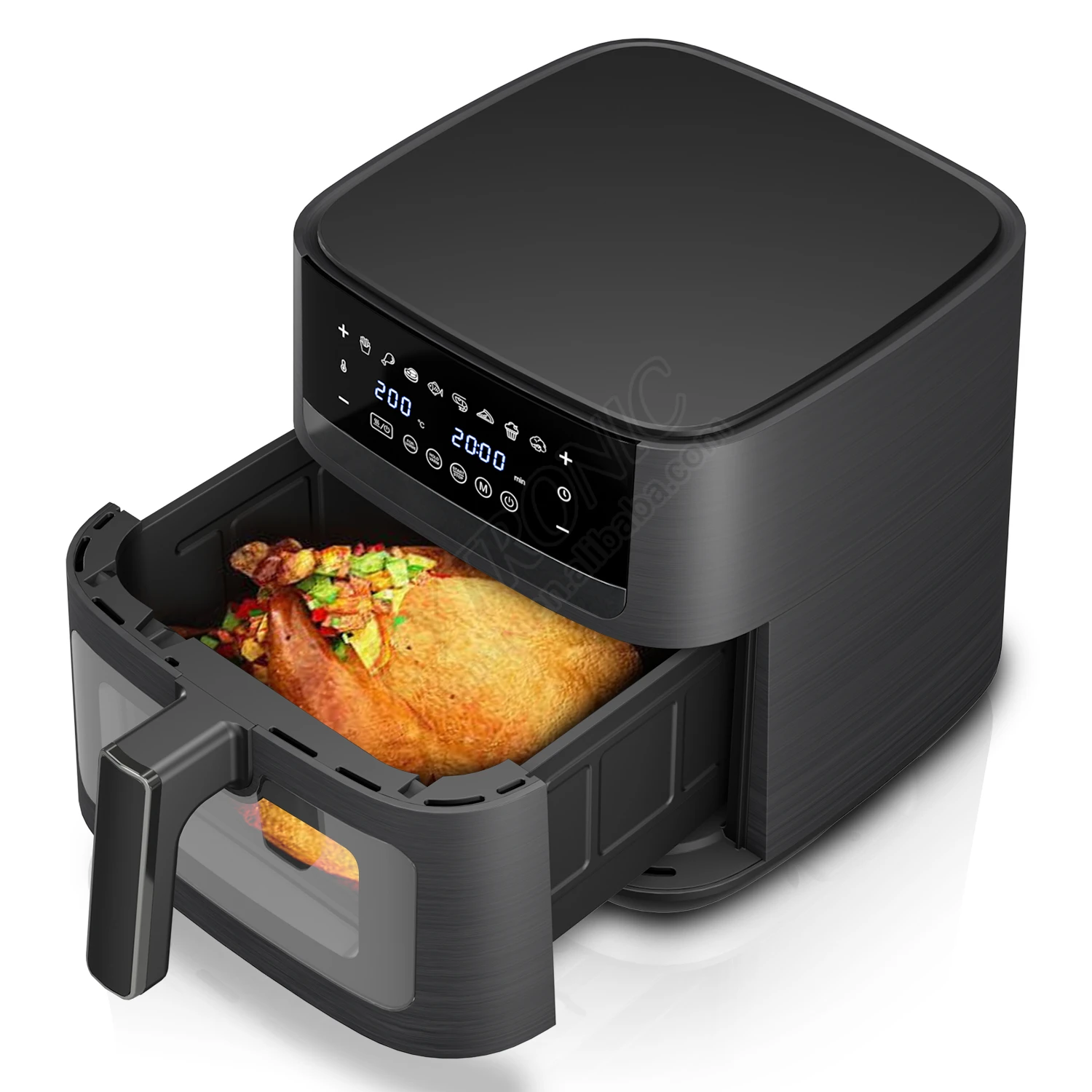 

2026 New Model Multi-functional9L Smart air Fryer Cooker with LED Digital Control Oil Free air Fryer Small Kitchen Appliance