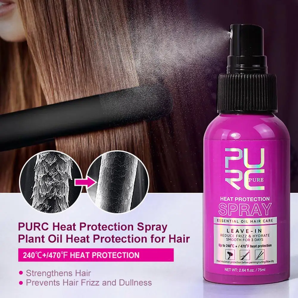 Heat Protection Spray Argan Oil Smoothing Straightening Professional Keratin Hair Treatment Hair Care Products 30ml/60ml/75ml