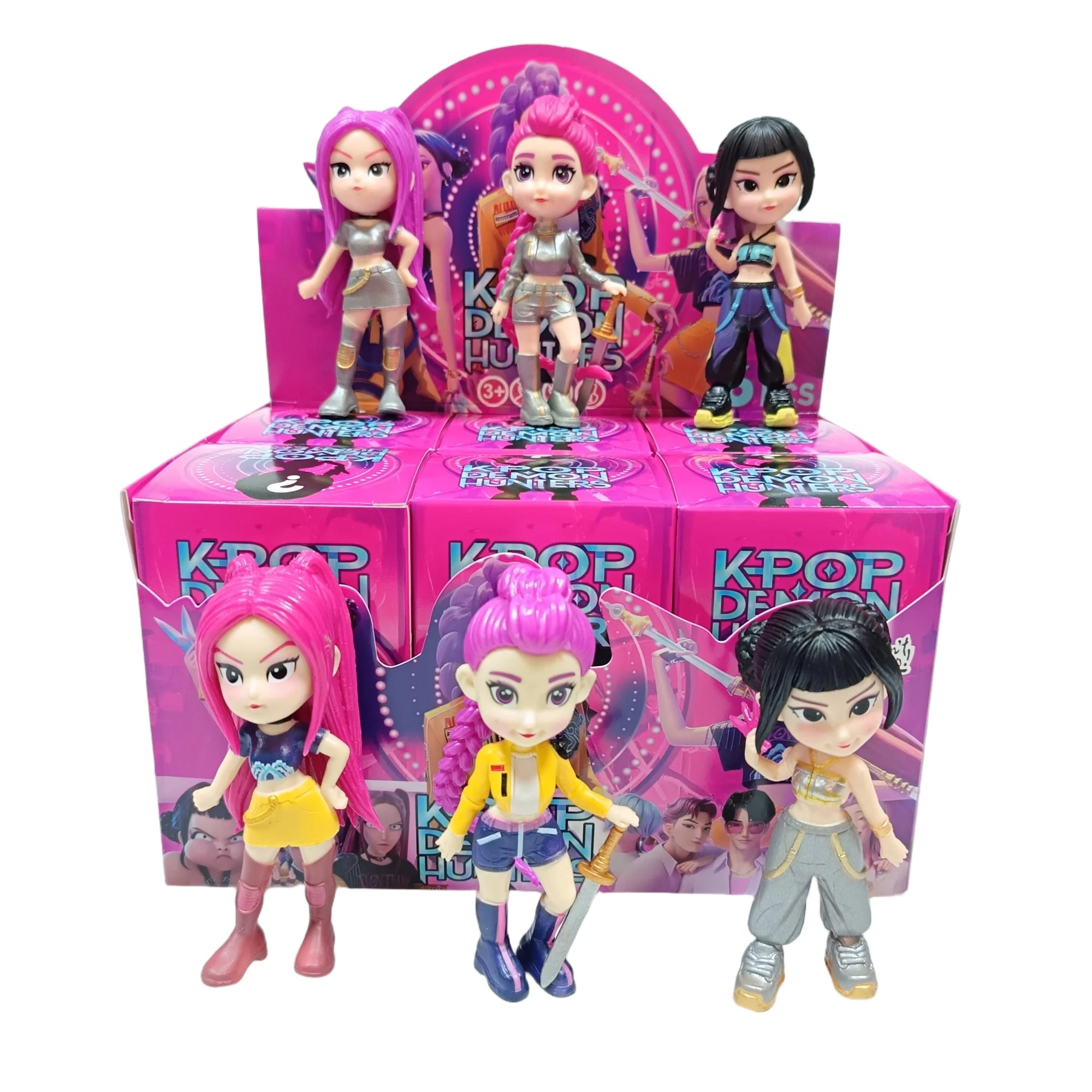 2026 NEW Hot Anime KPop Devil Hunter Doll Vinyl Toy Rumi Mira Zoi Character Vinyl Mask Blind Box Ornament Toy Birthday Gift