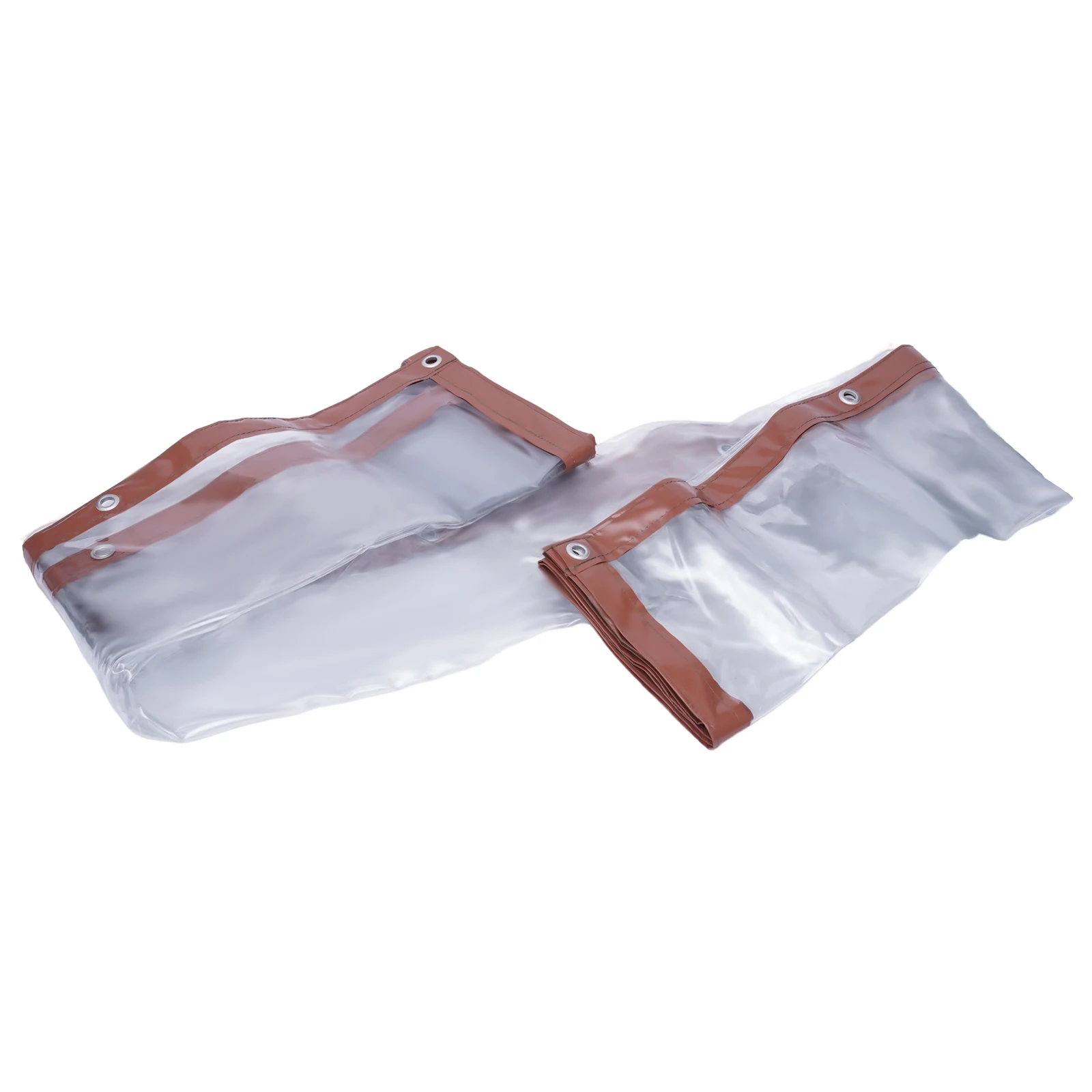 Tirai atap tenda PVC anti hujan, terpal 2.5*2.5m warna coklat