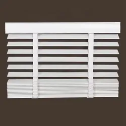 110V Motorized 230 Voltage 50mm 2'' Inch Slats Fauxwood Motorized Venetian Wooden Blinds For Home