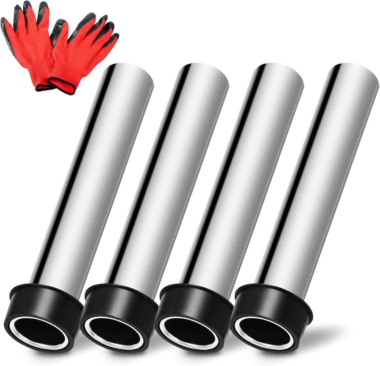 

4 Pcs High Brass Bar Sink Overflow Pipe 7.48 in, Metal Sink Strainer Pipe Sink Overflow Tube Bar Sink Stopper Bathroom P