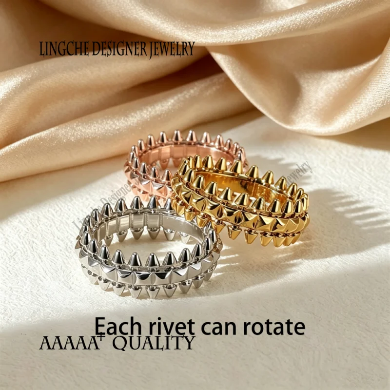 Silver Vintage Bullet Rings Boho Jewelry Hip Hop Party Wedding Jewelry Gifts Rivet Ring Punk Style Unisex Jewelry For Men Women