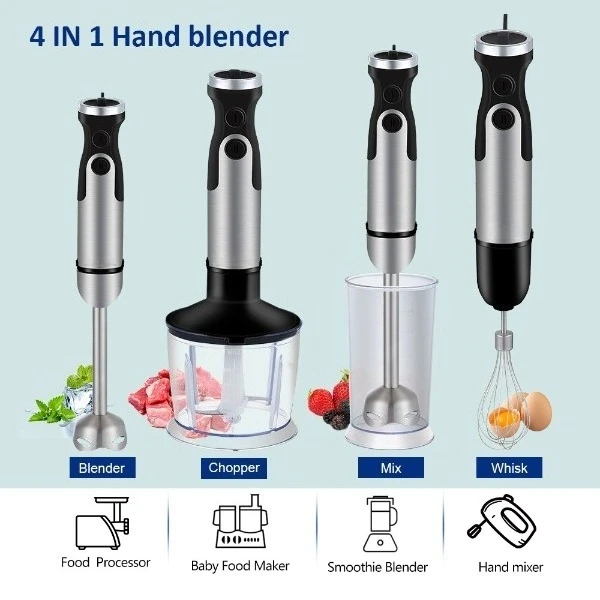 Hand Blender Multifunctional Food Mixer Electric Immersion Blender for Juice Meat Grinding Household Food Processing