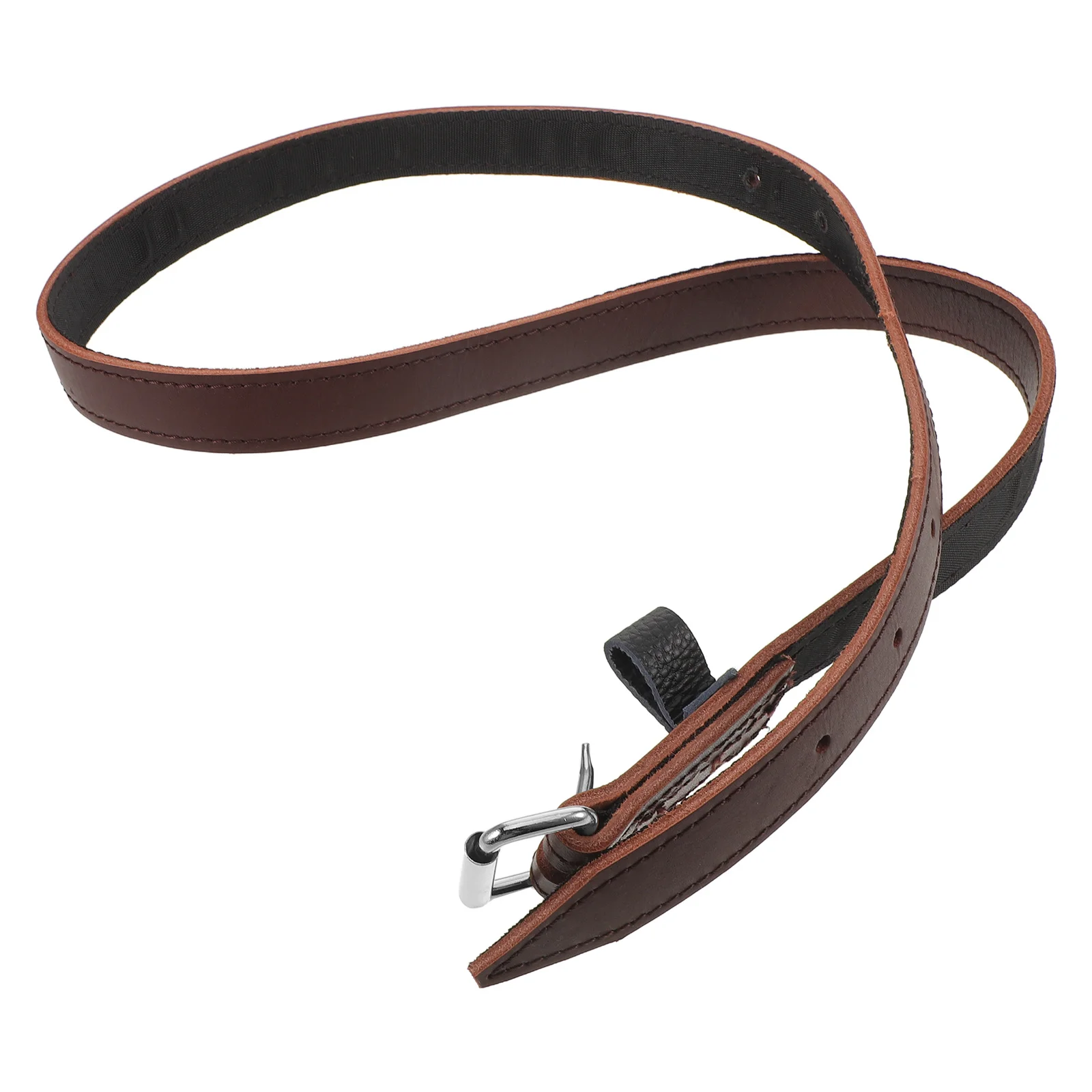 Equestrian Stirrup Brown Full Grain Oil Treated Non-Stretch Soft For Training Jumping Competition Horse Saddle