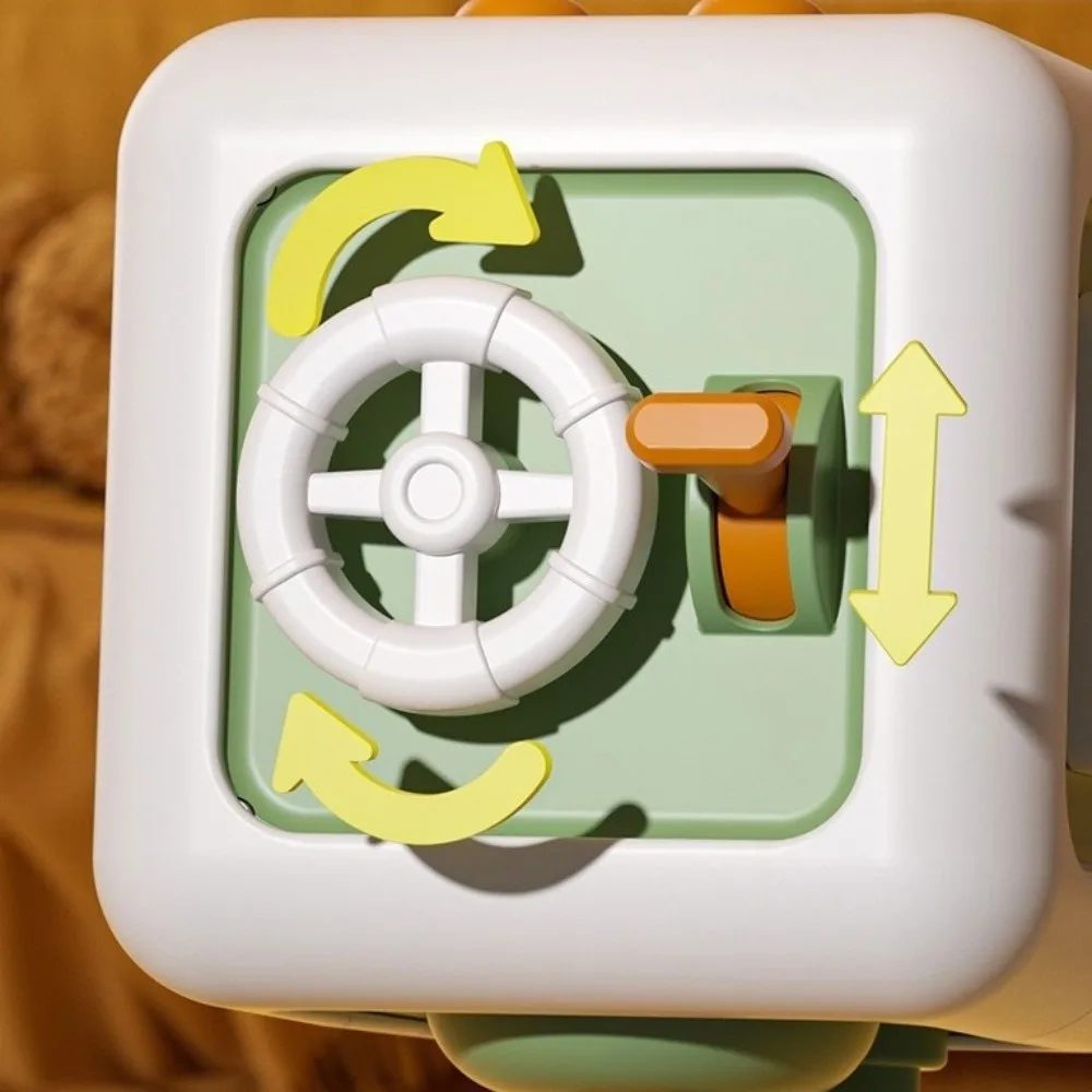 Cube d'activité d'éducation précoce à moteur fin, interrupteurs de tiroir, compétences de pratique en plastique, Cube de tiroir éducatif Montessori sensoriel