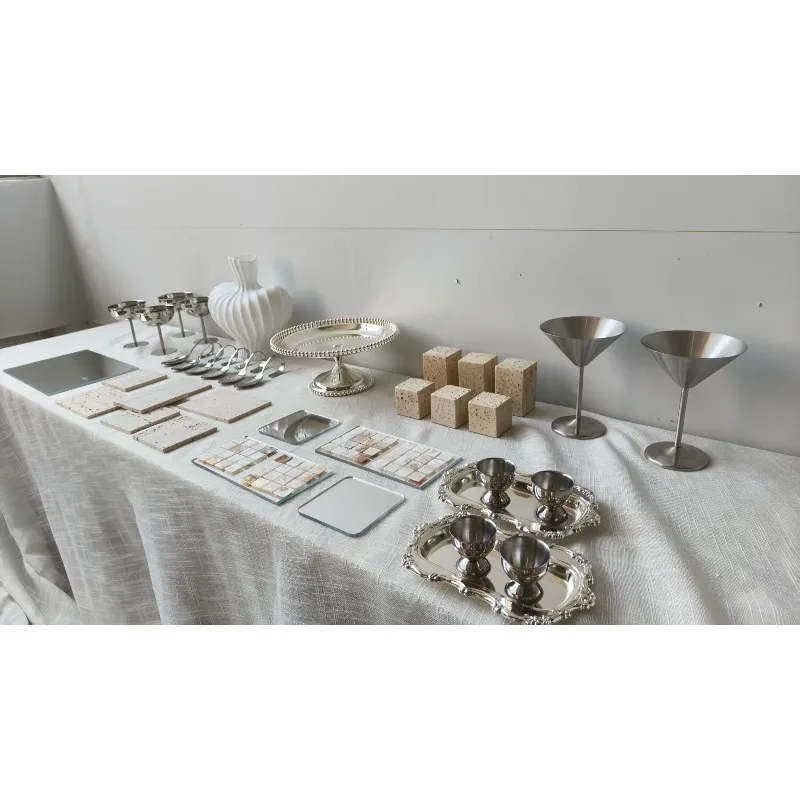 Old Money Wind Dessert Table Silver Wabi 5Tray