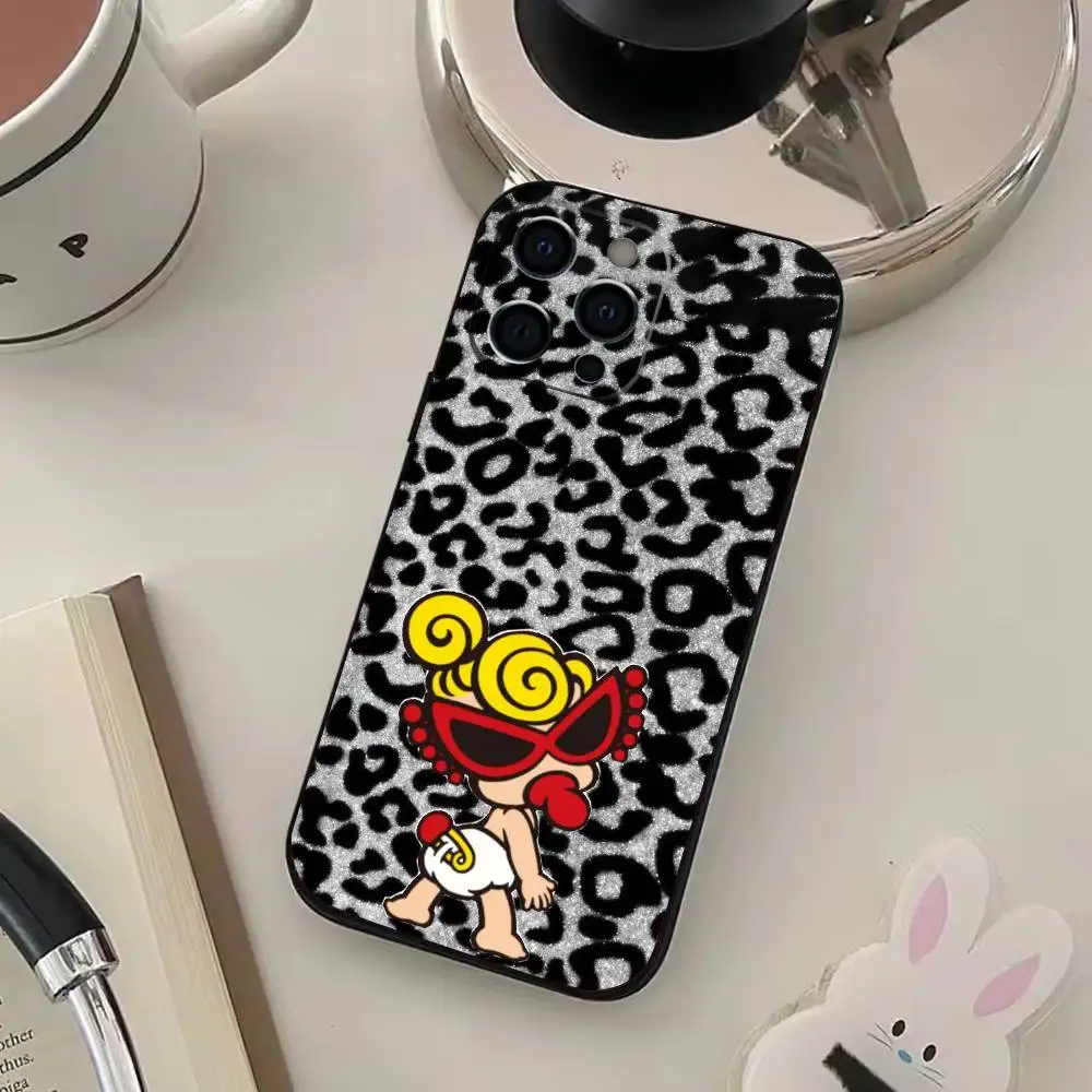 حافظة هاتف H-Hysteric M-Mini لهاتف iPhone17,16,15,14,13,12,11 Plus، Pro Max غطاء أسود ناعم #5