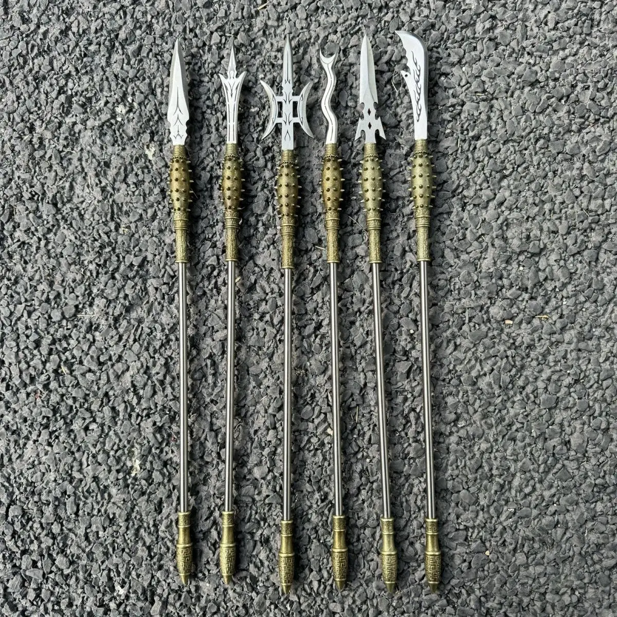 40CM Outdoor Portable EDC Multifunctional Creative Handmade Chinese Style Retro Ornament Mini Tea Needle Tool