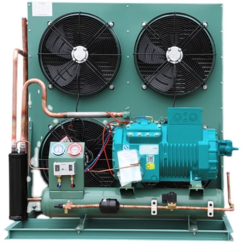 5 8 10 12Hot Sale Refrigeration Unit Air Cooled Open Type cold storage Condensing Unit For Cold Storage Room