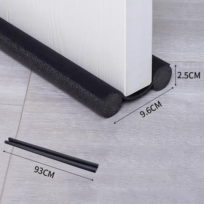 Tira De Vedação Inferior Da Porta Flexível, Prova De Som, Redução De Ruído, Rolha De Esboço De Porta Sob A Porta, Prova De Poeira, Faixa De Tempo Da Janela, 93x10cm