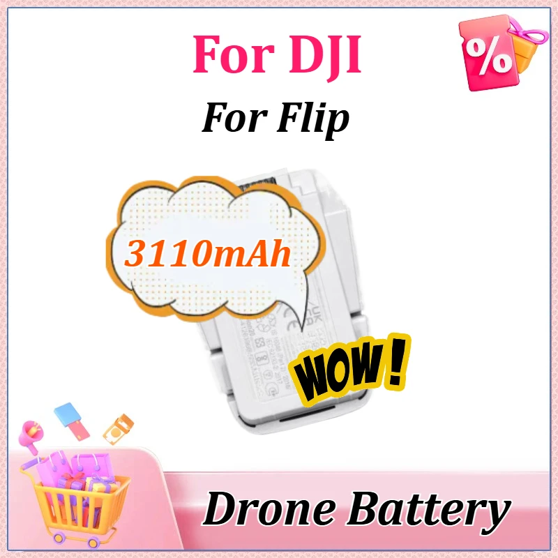 

New 7.16V 3110mAh for DJI Flip Drone Batterys +Charger Accessories in Stock High Quality Rechargeable Battery