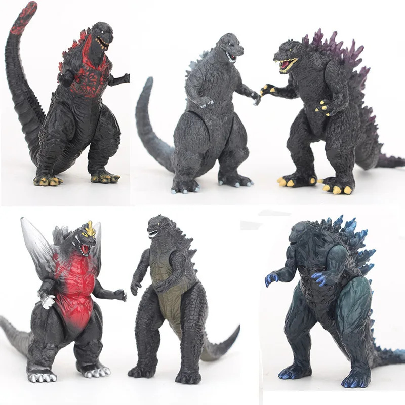 6pcs/set Dinosaur Movie Godzilla PVC Action Figure Kids Gift 8cm