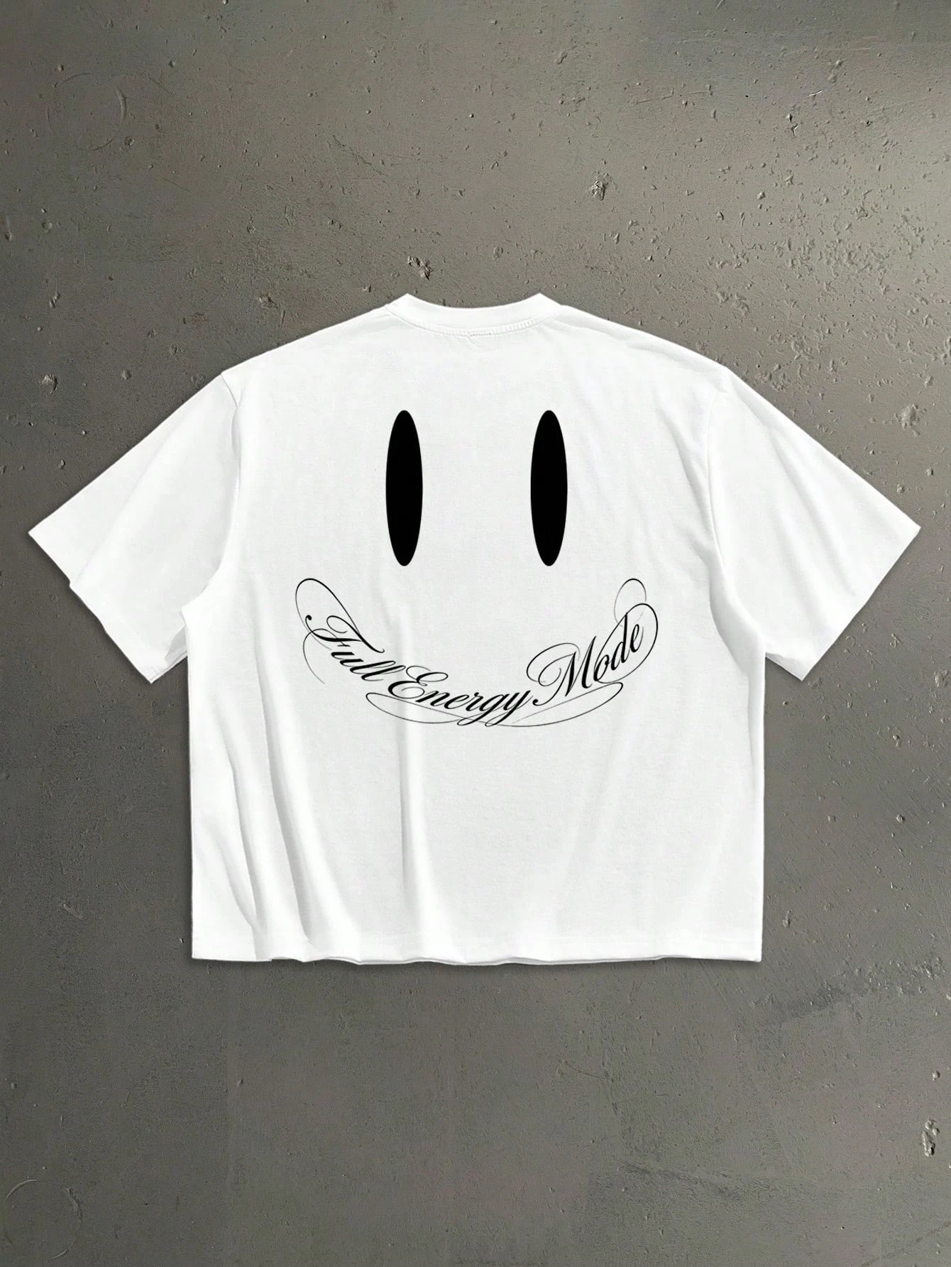 Fashion Print in English Cursive for Men Regular Fit: Virgin Mary with Loving Hands and the Cross, Fashion Print
