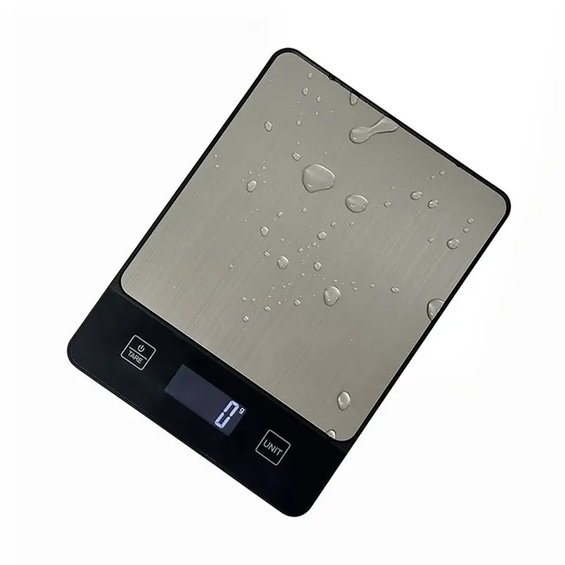 CMHI-Silver Digital Kitchen Scale 10Kg/1G, 6 Units For Baking Cooking, Food Measuring Tool In Grams Ounces