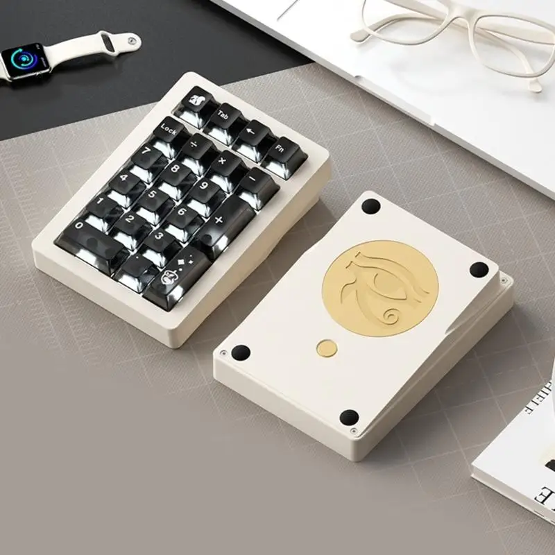 3-Mode Numeric Keypad Bluetooth-compatible 2.4GHz Wireless USB Backlit Lighting Hot Swappable Mechanical Switches K1KF