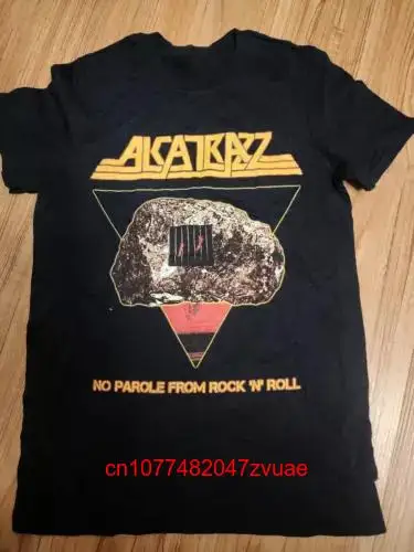 Alcatrazz Rock T Shirt Cotton Black  long or short sleeves