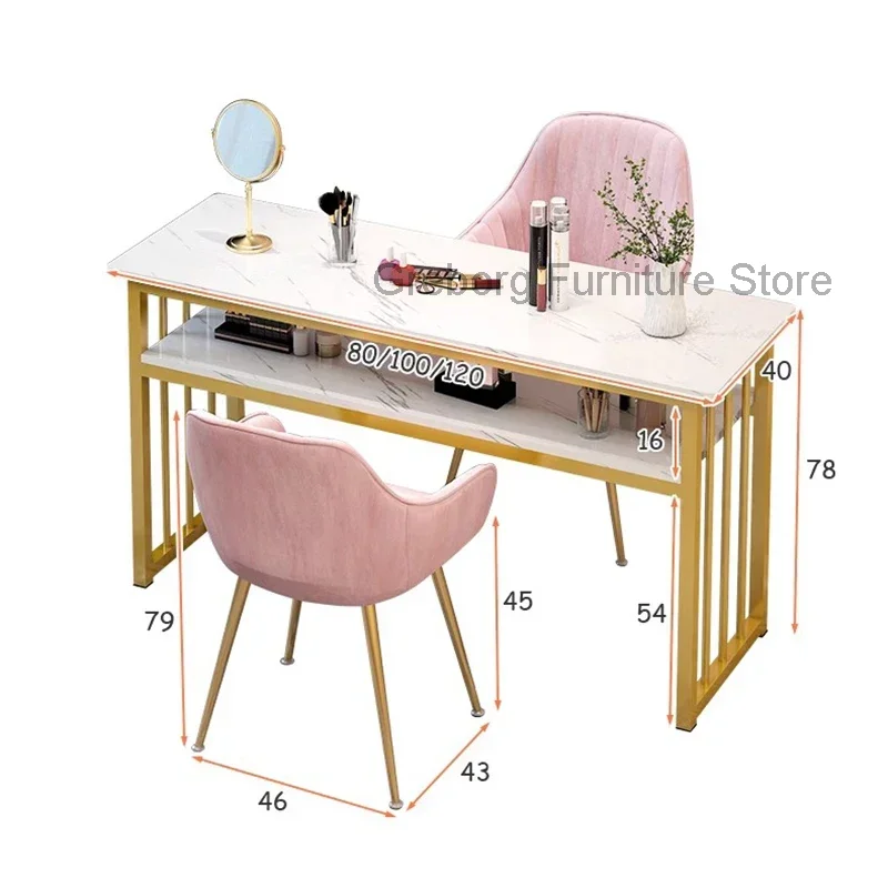 

Nail Chair Portable Table Manicure Salon Station Pink Furniture Beauty Professional Mesa De Canto Aesthetic Desk Nails Designer