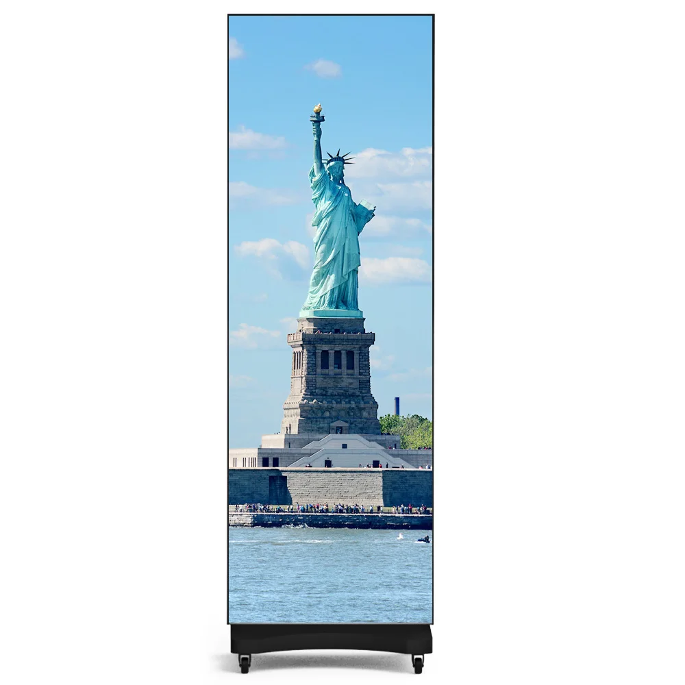 Easy to Use Foldable Led Poster P2.5 Led Screen 4K Ultra HD Display Foldable Led Screen for Retail Stores