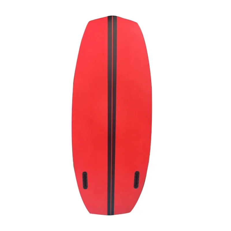 Best Seller 4'5 Size  Bright Red Wakeboard Carbon Fiber Surfboard Wake Surfboard with Fins