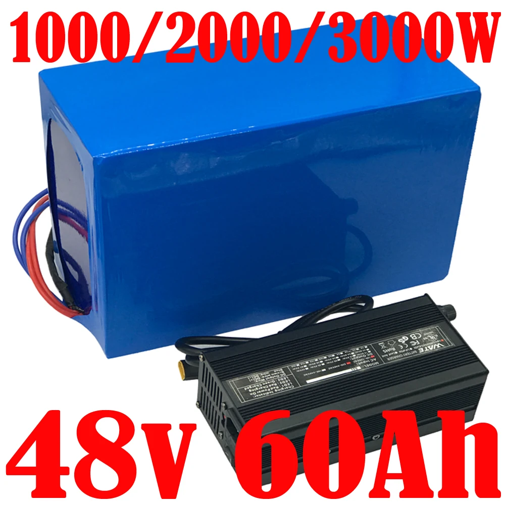 

18650 cell ebike battery 48v battery 48v 60ah 50ah 40ah 30ah electric bike Lithium battery For 3000w 2000w 1000w electric bike