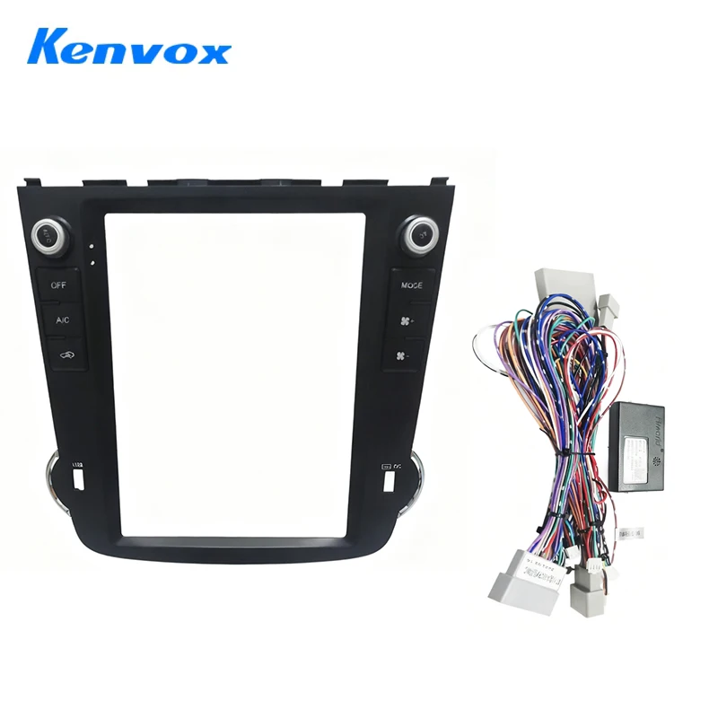 

Kenvox 9.7" Vertical Screen Car Radio Fasica Frame for Honda 2007-2011 CRV Dash Kit Install Console Bezel Panel Adapter