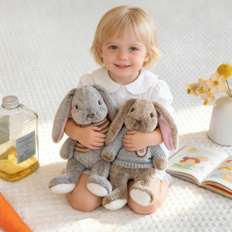 

Multiple Styles Sweater Bunny Plush Toys - Assorted Pattern Rabbit Stuffed Animals, Ideal Kids Gifts & Home Decor