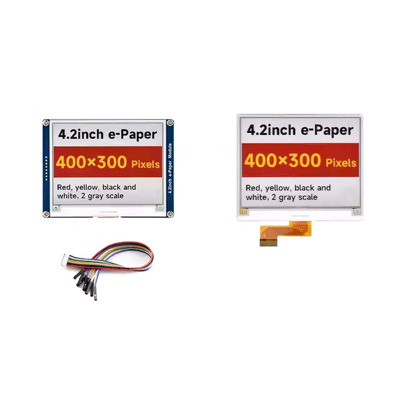 

Waveshare 4,2 дюйма для Raspberry Pi 4, модуль электронной бумаги, дисплей E-Ink, черный, белый цвет с интерфейсом SPI для Arduino Nucleo STM32 A