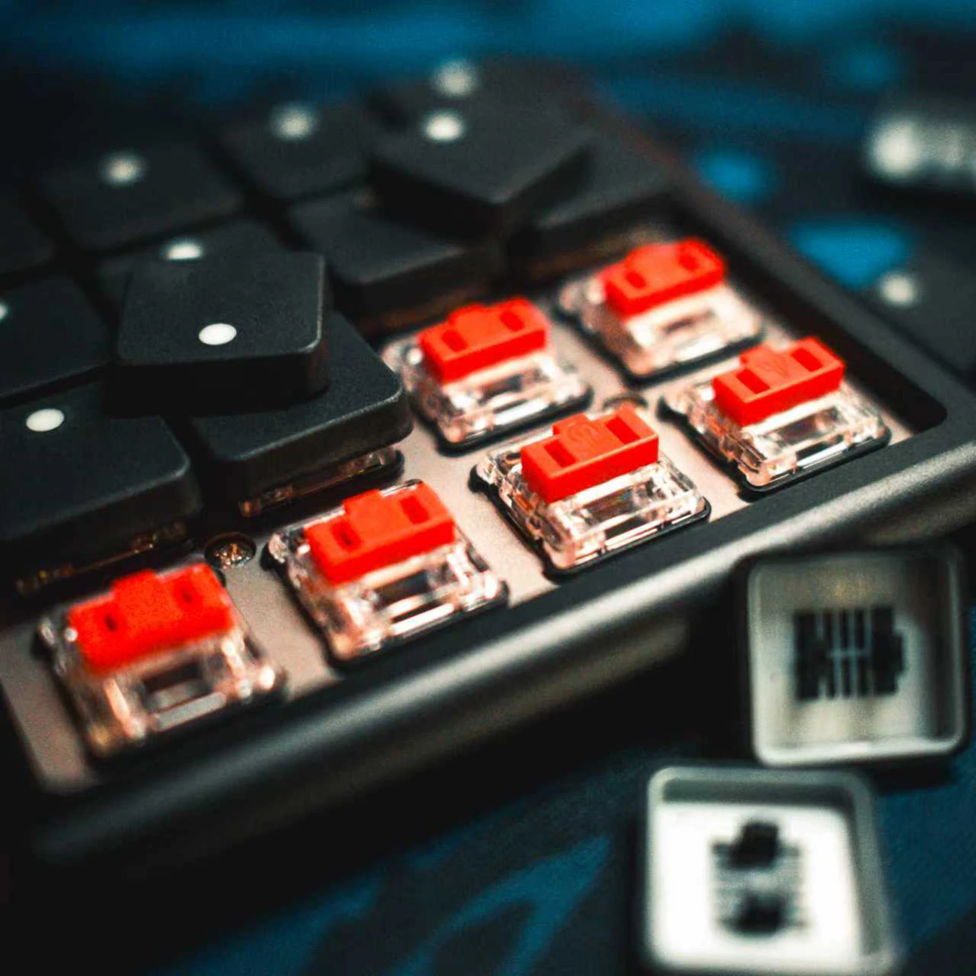 Taihao THCS 1U Thins Keycap Low Profile Keycaps voor mechanisch toetsenbord Kailh Choc 1350 of MX Switch 18 stuks