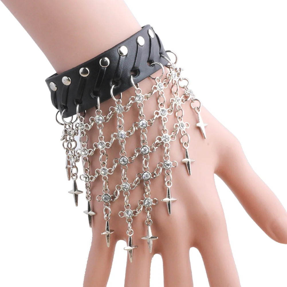 أساور على طراز فاسق للرجال والنساء، إكسسوارات Steampunk عتيقة، هدايا، تصميمات الأصفاد القبلية #2