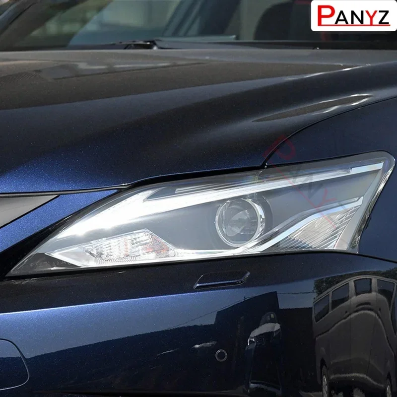 

2 Pcs Car Headlight Protective Film Vinyl Protection Transparent Black TPU Sticker For Lexus CT CT200h 2011-2020 Accessories