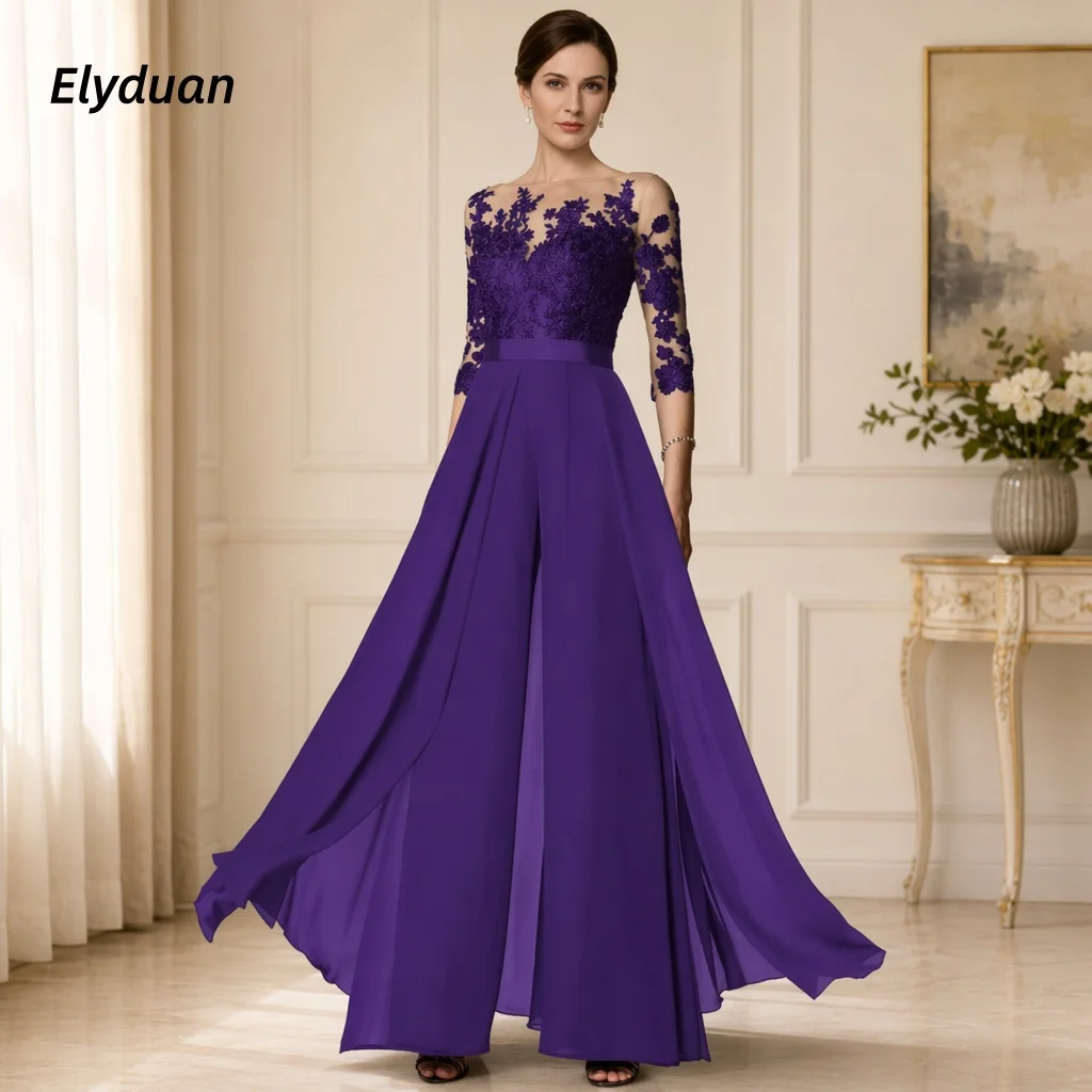 Purple Chiffon Women Jumpsuits - đánh giá và giá Women'S Formal Jumpsuit Evening Wear