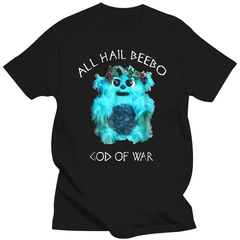 All Hail Beebo God Of War Funny Black T- Shirt S-3XL Printed Tee Tshirt