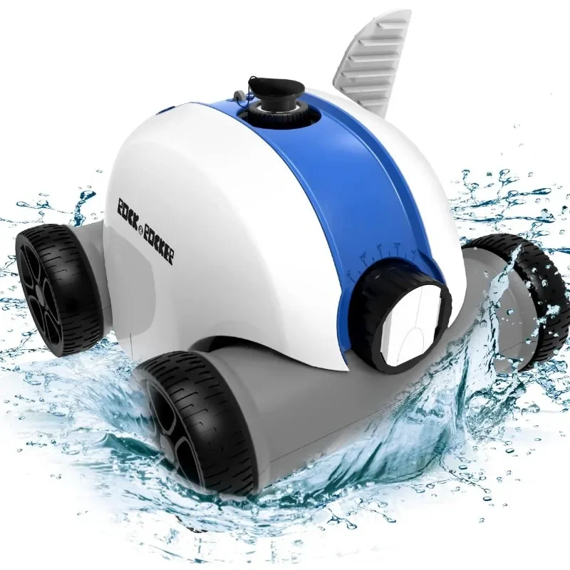 

Rock&Rocker Cordless Robotic Pool Cleaner，Pool Vacuum with Dual-Drive Motors, Up To 90 Mins Runtime, Powerful Suction