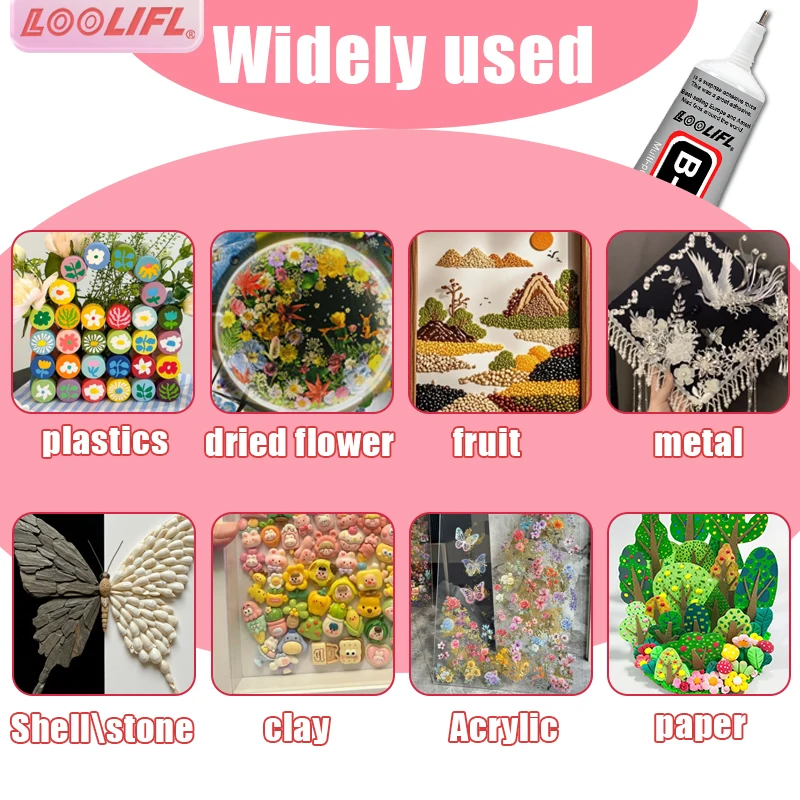 กาว B-7000 แรงยึดติดสูงพิเศษ สำหรับงานอุตสาหกรรม กาวติดเครื่องประดับ กาวติดผ้า เหมาะสำหรับงาน DIY ประดับเพชรพลอยด้วยมือ กาวชนิดพิเศษ