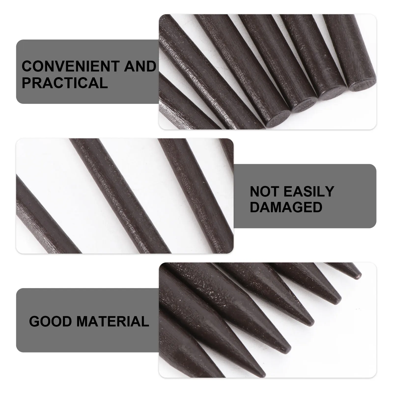 

20Pcs Wooden Hairpins Simple Elegant Tapered Sticks for Women Natural Finish Smooth Texture Daily and Party Hair Styling