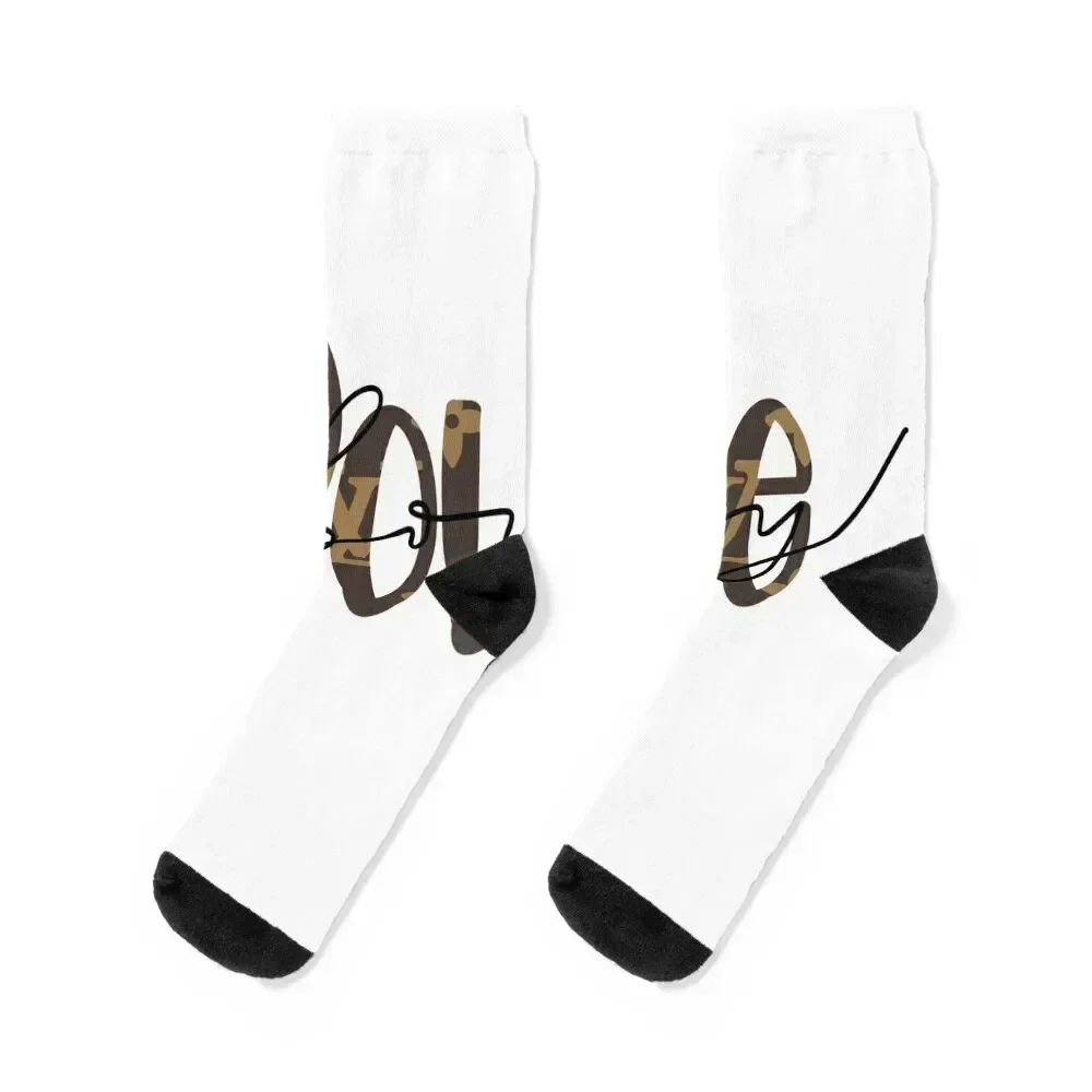 Designer Bougie Socks winter shoes Running kawaii Socks Men Women's