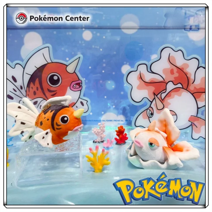 ポケモン公式スパークリングコレクション-ゴルディーン-シーキング-ぬいぐるみキーホルダー-ソフトぬいぐるみバッグペンダントギフト