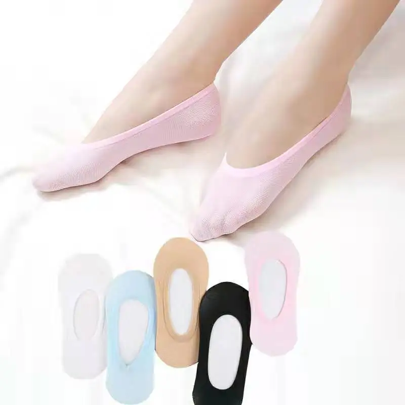 New Ladies Cotton Antiskid Invisible Low Sock Warm Comfortable Cotton Girl Socks Ankle Low Invisible Hosiery 3Pair