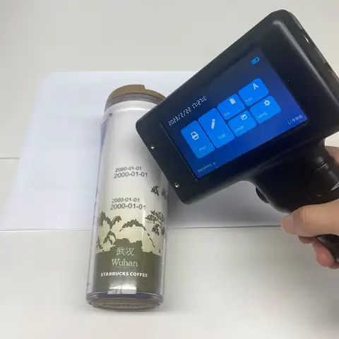 Willita 12.7mm Portable Handheld Inkjet Printer for Batch Number Barcode QR Code Logo Textile Hand Printer Label Coding Machine
