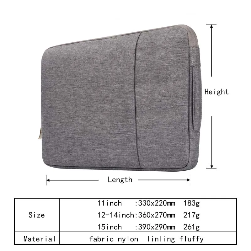 Laptop Sleeve Bag for Huawei MateBook 13 2020/Pro 16.1/X/E/X Pro/15/14/D 15/D 14 /Honor MagicBook Pro/Pro 14/15 Waterproof Bag