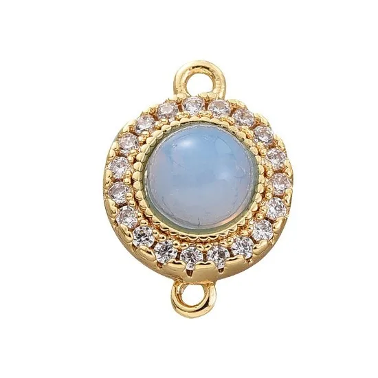 1pcs DIY Jewelry Link Buckle Accessories Yuanbao Pearl Crystal Bracelet Necklace Insert Stick Press Buckle Material Wholesales