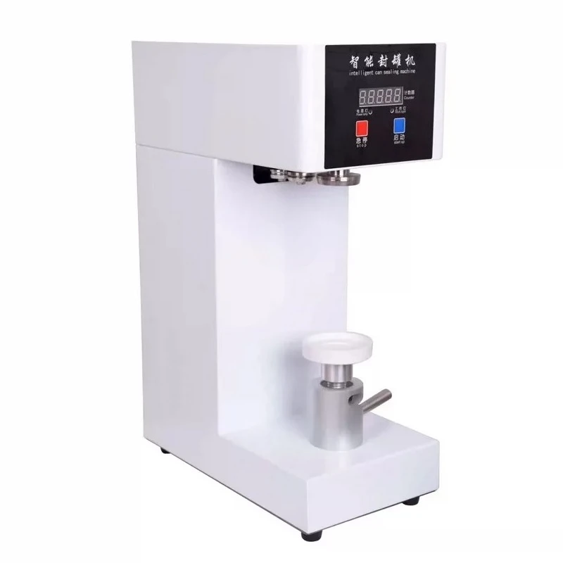 Cans Sealer Drink Bottle Sealer Can Seal Machine for 330ml/500ml/650ml 55mm PET Bottle Milk Tea/Coffee Can Sealer